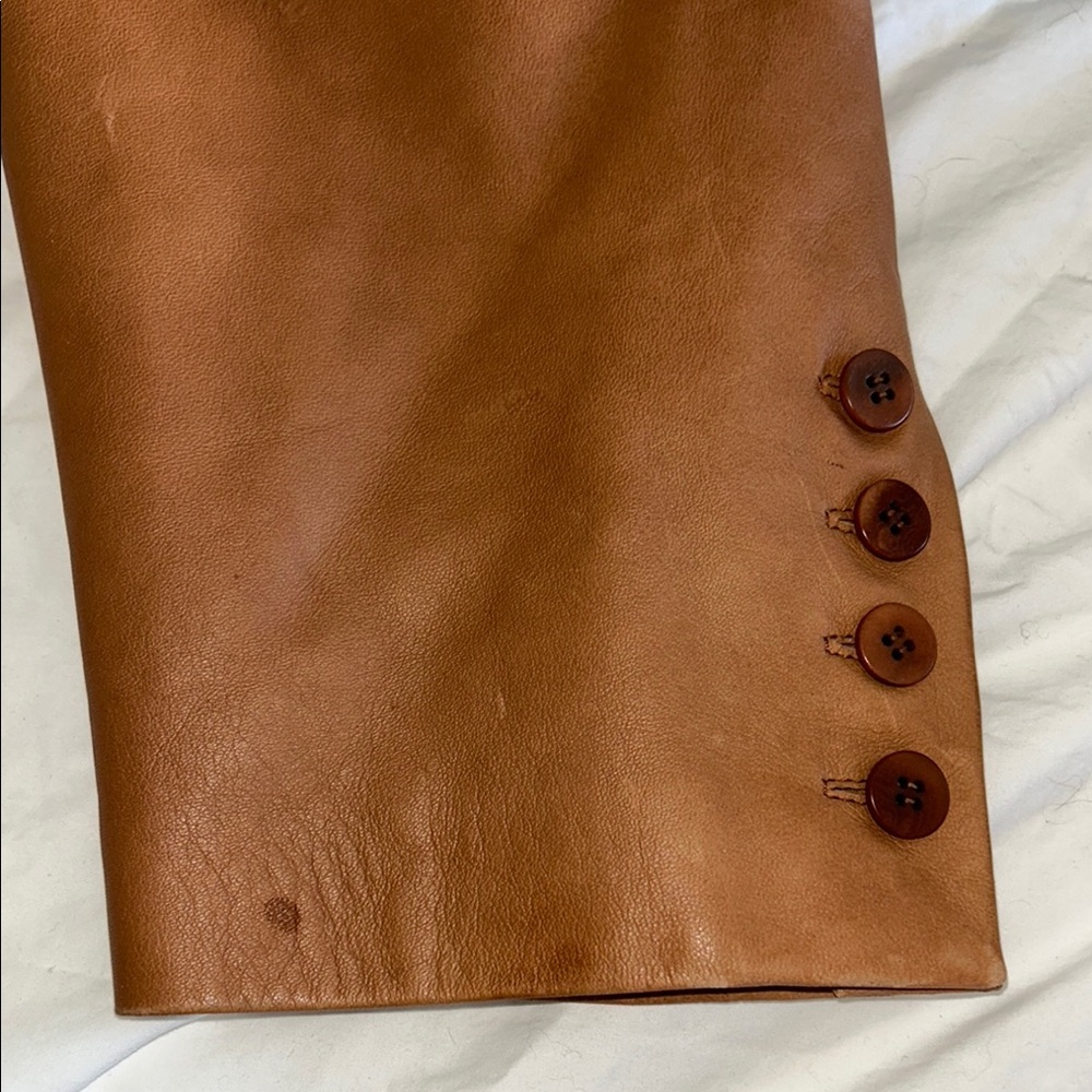 Giorgio Brutini Men's Brown Leather Blazer Jacket - Picture 7 of 16
